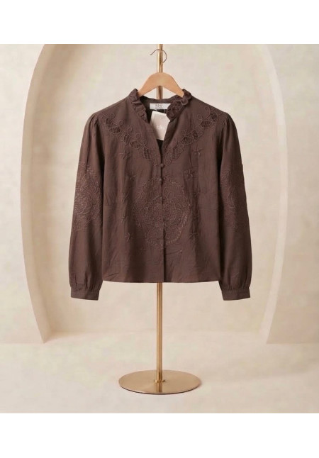 CAMISA BROCADA FLORAL