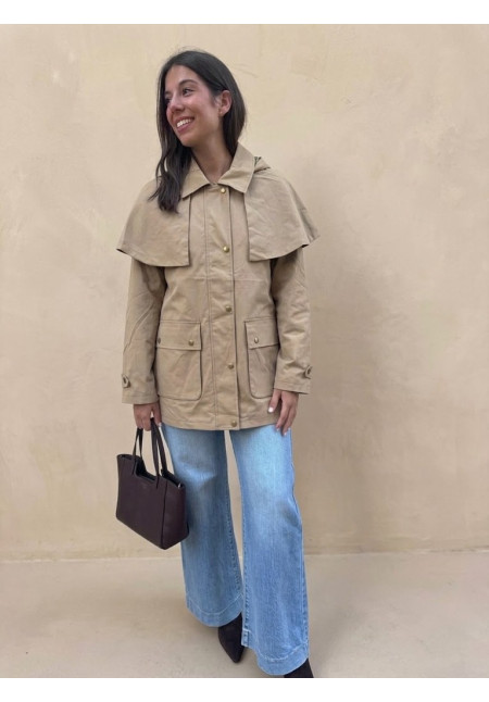 GABARDINA CAPA BEIGE 