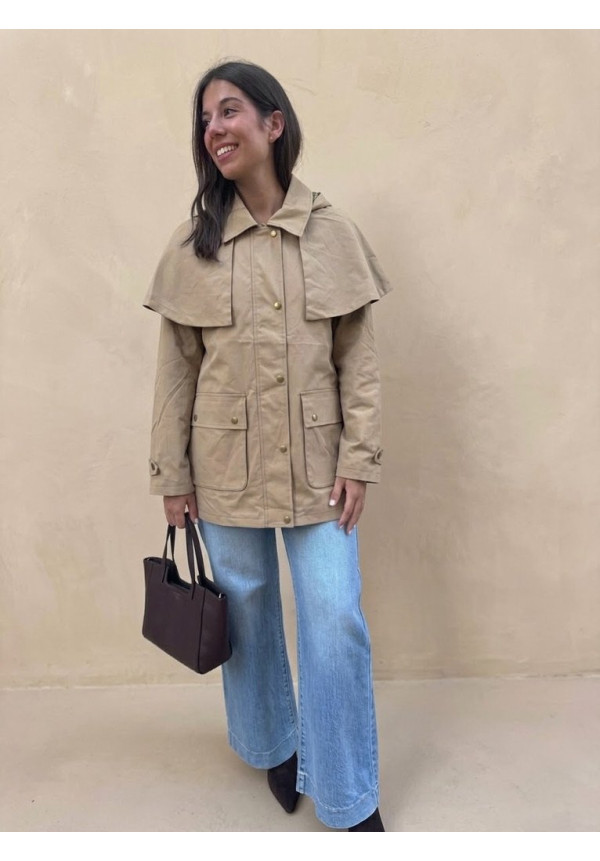 GABARDINA CAPA BEIGE 
